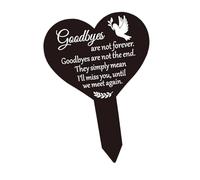 Qianly Decorazione da Giardino commemorativa, palo per Tomba, Oggetto per funerali e ricorrenze, 15cmx10.6cm