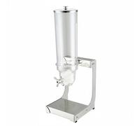 Qianly Dispenser di Cereali Erogatore Contenitore Distributore Dosatore con Struttura Resistente E Vasca Trasparente per Organizzazione Ordinata Adatto per, Dispenser Singolo Da 3.5L