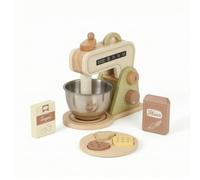 Qianly Elettrodomestico da Cucina Giocattolo Realistico Cucina Giocattolo in Legno Resistente Gioco di Ruolo in Legno per Bambini , Verde , Frullatore