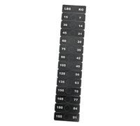 Qianly Etichette per Pesi Adesivi per Attrezzatura Da Palestra Identificatori di Carico E Fogli di Etichette per Ottimizzare La Routine di Allenamento Adatt, Lunghezza 6.3 Cm