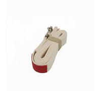 Qianly Fascia da Stretching per Allineamento Uso Versatile Cinghia da Stretching Presa Sicura Cintura per Stretching per Principianti, Beige, 1.8M