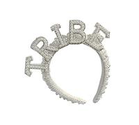 Qianly Fascia per Capelli Da Sposa Alla Moda, Copricapo per Matrimonio, Bomboniere per Invitati, Copricapo, Accessorio per Foto per Matrimoni, Festival, TRIBÙ