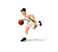 Qianly Figurine Dipinte a Mano 1:64 Dettagliato Mini Statue Personaggi Sportive Micro Paesaggio Miniatura Resina Dipinta a Mano per Collezionisti, Bianco, Verde, Giallo, Nero