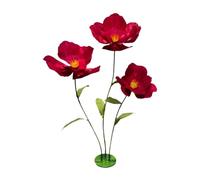 Qianly Fiore Artificiale Espositore per Vetrine Scenografia per Eventi Composizione per Sfondo Decorazione Floreale con Struttura Leggera Adatto per, Vino Rosso