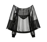 Qianly Giacca in Mesh con Cappuccio Leggera | Casual, Giacca a Rete con cerniera, Rilassata, per il tempo libero Libero, Donne