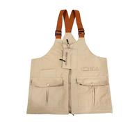 Qianly Gilet da Lavoro con Funzione di Borsa a Tracolla per Viaggi e Pesca, L