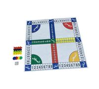 Qianly Gioco da Tavolo Tradizionale per Bambini, Gioco di Dadi per Famiglie da 1 a 4 Giocatori, Gioco del Ludo per attività Ricreative, Bianco