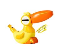 Qianly Gioco del Fischietto a Forma di Uccello Acquatico, Strumento Musicale Giocattolo per Bambini, Materiale PP, Stimolatore dei Muscoli della Bocca, Orangina