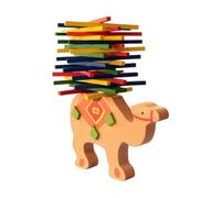 Qianly Gioco di Equilibrio con Base a Forma di Colorato Gioco Equilibrio con As Legno Pazienza Giocattolo per Famiglie , Cammello