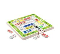 Qianly Gioco di Puzzle Scorrevole a Forma di Auto, Giochi, Gioco di Puzzle Scorrevole Portatile E Creativo per Ragazzi E Bambini, Idea Regalo, 15 Automobili