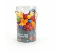 Qianly Gioco per la Motricità Fine Colorato | Set di Contatori a Forma Ciotole e Pinzette, Multiuso, Kit Ordinamento con Contenitore Cilindrico
