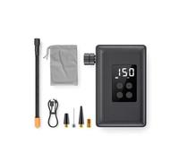 Qianly Gonfiatore Elettrico con Display Portatile Pompa D'aria Elettrica LED Compressore D'aria con Batteria per Ciclismo su Strada, Emergenza Stradale