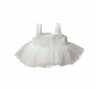 Qianly Gonna da Ballo per Bambola Vestito Danza Miniatura Gonna tutù Abito Bambola con Sottogonna per Volume Delicato Materiale in Panno Morbido Adatta per, Bianco