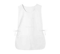 Qianly Grembiule Da Calzolaio con Due Tasche Profonde per Lo Styling Dei Capelli E per Grigliare, Bianco