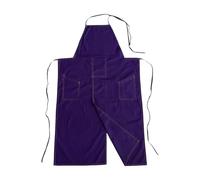 Qianly Grembiule Da Vasaio a Gamba Divisa Da Officina Abbigliamento Professionale con Tasche Porta Utensili Comodo Adatto per Lavorazione Al Tornio E, Viola