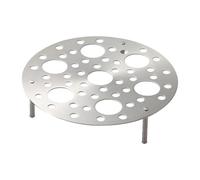 Qianly Griglia a Vapore Accessorio per Cottura Supporto per Pesce Ripiano per Ravioli Durevole con Riscaldamento Efficiente Adatto per Verdure E Panini, Gambe Alte