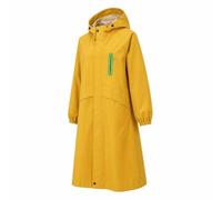 Qianly Impermeabile con Cappuccio Pieghevole Impermeabile con Custodia Antivento Abbigliamento per Bambini, Scuola, Giallo Pomelo Miele, XXL