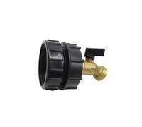 Qianly Kit Rubinetto a Prova di Perdite attatore Robusto Filettato per Giardinieri, 62 Mm Filettatura Fine A Rubinetto Da 3/4