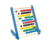 Qianly Legno con Cornice per Contare - Giocattolo Educativo per Bambini, per Imparare a Contare E Acquisire Competenze Matematiche di Base, Blu