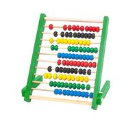 Qianly Legno con Cornice per Contare - Giocattolo Educativo per Bambini, per Imparare a Contare E Acquisire Competenze Matematiche di Base, Verde