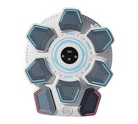 Qianly Macchina da Boxe Musicale Bersaglio Elettronico Attrezzatura da Pugilato Pad da Muro per Un Fitness Divertente Adatto per Allenamento a Casa per, Bianco