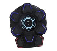 Qianly Macchina da Boxe Musicale Bersaglio Elettronico Attrezzatura da Pugilato Pad da Muro per Un Fitness Divertente Adatto per Allenamento a Casa per, Nero