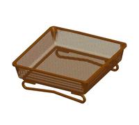 Qianly Mangiatoia per Uccelli Supporto da Terra Piatto per Mangime Vassoio Traspirante Stazione Decorativa a Grande capacità Adatta per Balcone Giardino E Re, Marrone