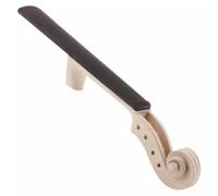 Qianly Manico Tastiera e Pergamena Intagliata Non Finito Tastiera Collo Massiccio Strumento per Artigiani, Liuteria, 1/2, Testa Di Violino 1/2 + Tastiera