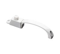 Qianly Maniglia per Porta Finestra Chiusura per Zanzariera Impugnatura Ergonomica Meccanismo Sostitutivo con Design Compatto Adatta per Abitazioni Private E, Bianco