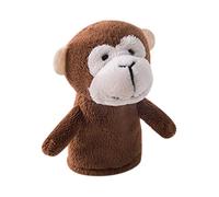 Qianly Marionette Da Dito per Compleanni di Bambini, Giocattoli Da Mano, Giocattoli di Peluche, Scimmia marrone scuro, Taglia unica