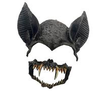 Qianly Maschera da pipistrello per Halloween, accessori per il travestimento degli amici, Nero