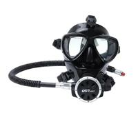 Qianly Maschera Subacquea Integrale Maschera Viso Intero Schermo Facciale Respiratore Chiara Vetro Rinforzato Gonna in Silicone Adatta per Immersioni , Nero , style to 4