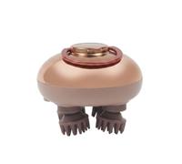 Qianly Massaggiatore con Testine in Silicone Palmare Portatile per, Oro