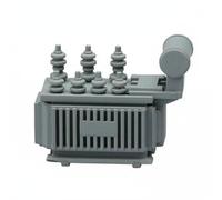 Qianly Miniatura Centrale Elettrica Modello Substation Convertitore Diorama Accessorio in Resina Perfetta per Ricostruzioni Tecniche Adatta per Tavoli Progettuali E Collezione, Gray Substation