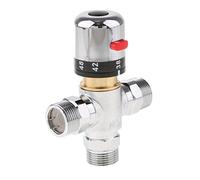 Qianly Miscelatore Termostatico per Doccia Solare in Ottone DN20 per Bagno