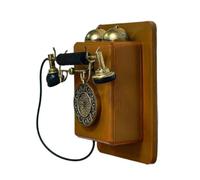 Qianly Modello di Telefono Antico Oggetto Fotografico Telefono Retrò da Parete Disco Combinatore Meccanico per Bar