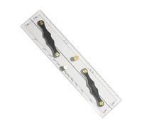 Qianly Navigation Ruler Righello Parallelo per Mappe Strumento di Navigazione Misuratore di Angoli E Linee Realizzato in Pp Portatile Adatto per Tracciamento, 30 Cm