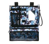 Qianly Organizer Pieghevole Carrello da Golf Resistente Organizer per Carrello da Golf Leggero, Blu Mimetico