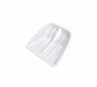 Qianly Pala Composito Pala Badile Cucchiaio Agricolo Attrezzo Giardino con Bordo Altezza Maggiorata per Riempimento Facile E Controllo Adatta per Cortile, Bianco, Piccolo 40x35 CM