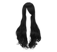 Qianly Parrucca Lunga Ondulata Termoresistente Fibra Sintetica Alta Temperatura, Parrucca con Cuffia, per Cosplay, Stile H