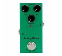 Qianly Pedale Passaggio Bypassaggio di Lunga | Custodia in Metallo Robusto, Pedale Effetto per Chitarra, Alimentazione DC 9V, Footswitch, Concerti, Sala Prove, Chitarristi, Verde Scuro, Ritardo