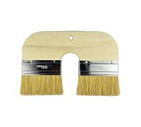 Qianly Pennello a Doppia Testa con Manico in Legno, Setole Portatili E Riutilizzabili per Arte, Texture Piatte E Artigianato