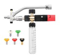 Qianly Pistola Schiuma con Attacco Rapido senza Perdite Pistola Schiuma Alta Pressione Robusto Lancia Spruzzatrice con Ugelli Colorati per Pulizia Esterna