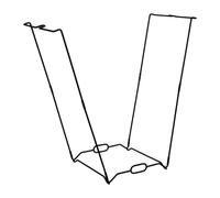 Qianly Porta Sacco della Spazzatura da Giardino in Metallo Pieghevole Portatile per