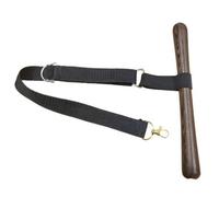 Qianly Porta Sella in Legno Robusto, Nero | Design Compatto da Parete, a T per Sella, maneggio, Cavalieri