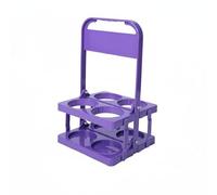 Qianly Portabottiglie Portabottiglie Pieghevole Impilabile 4 Posti Leggero Accessorio da Servizio per Picnic, Feste, Bar, Viola, Viola Scuro