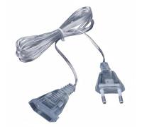 Qianly Prolunga per Luci a LED Facile da Installare Prolunga per Catene Luminose Resistente e Flessibile Cavo Connettore 2 Pin Decorazione Domestica, 3 Metri