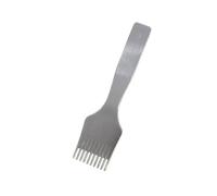 Qianly Punzone a Forchetta Preciso Punzone con Dieci Denti Resistente Utensile per Artigiani, Appassionati di Fai da Te, Lavorazione Del Cuoio, Distanza Tra I Denti 3.0mm, 10 Denti