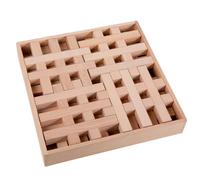 Qianly Puzzle in Legno Sensoriale Puzzle Incastro Gioco Incastro per Bambini, Blocchi A Griglia