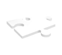 Qianly Puzzle Vuoto da 24 Pezzi, 30,5 cm x 28 cm, Accessorio Versatile, educativo, con Bordi Lisci, per Bambini e Adulti, Modelli per opere d'Arte.